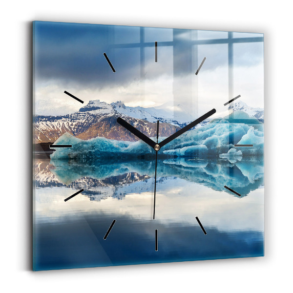 Orologio quadrato Lago Jokulsarlon Islanda