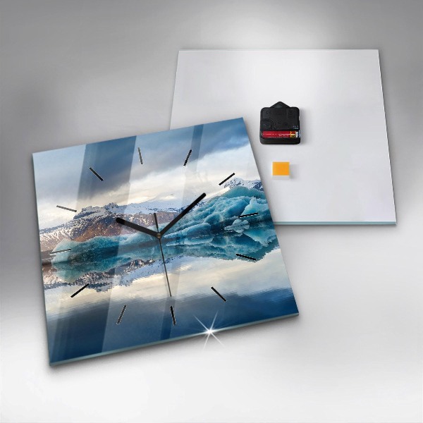 Orologio quadrato Lago Jokulsarlon Islanda