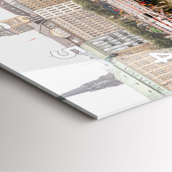 Orologio quadrato Fiume Amburgo Germania