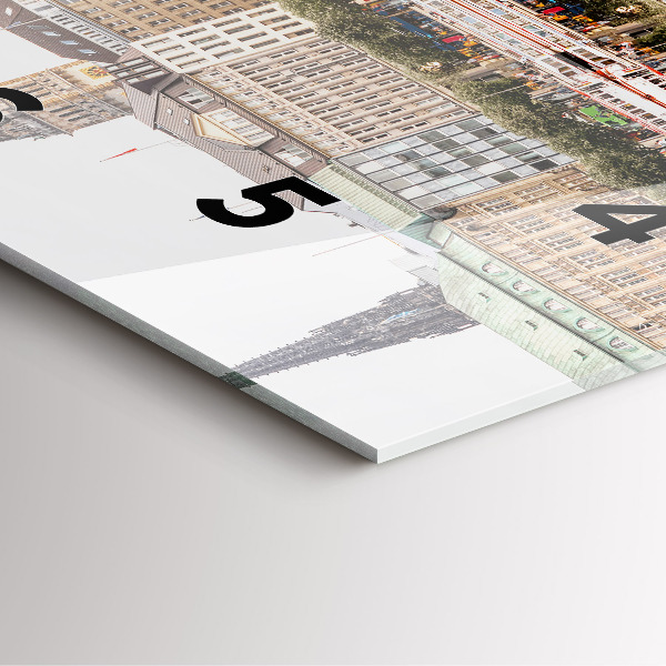 Orologio quadrato Fiume Amburgo Germania