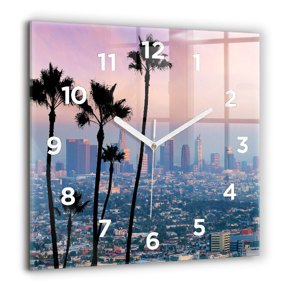 Orologio quadrato Tramonto a Los Angeles