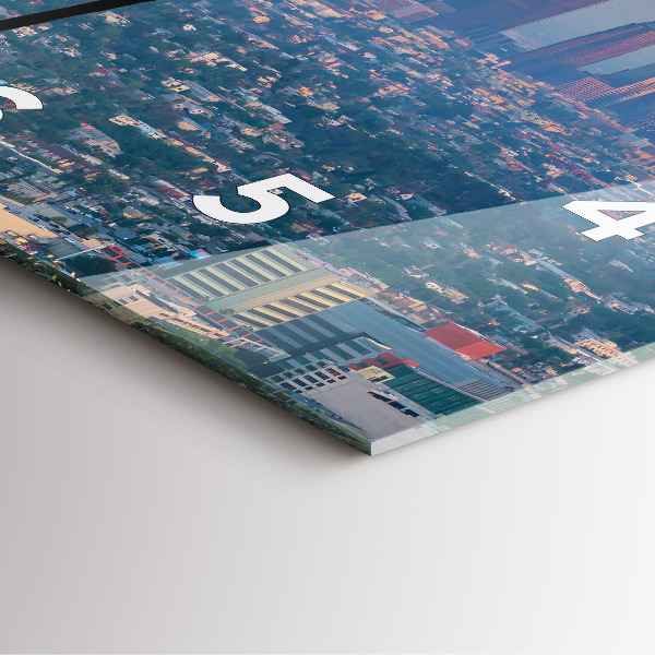 Orologio quadrato Tramonto a Los Angeles