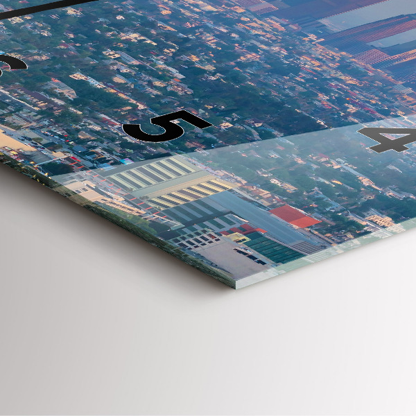 Orologio quadrato Tramonto a Los Angeles