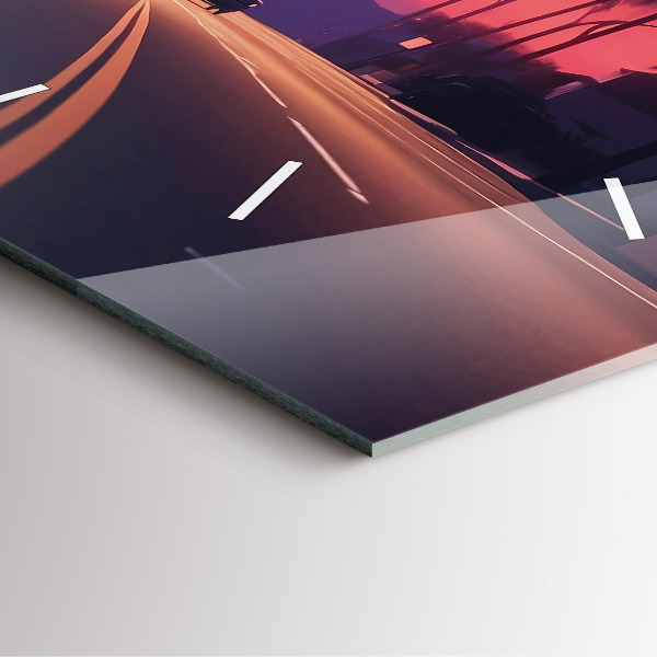 Orologio quadrato Tramonto a Los Angeles