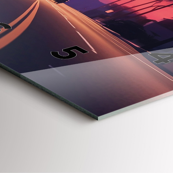 Orologio quadrato Tramonto a Los Angeles