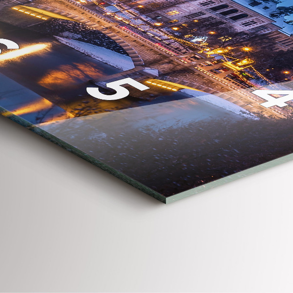 Orologio quadrato Panorama della città di Pilsen