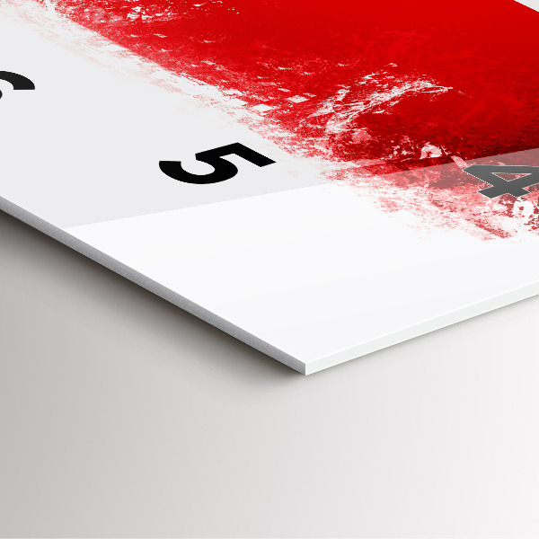 Orologio quadrato bandiera ceca