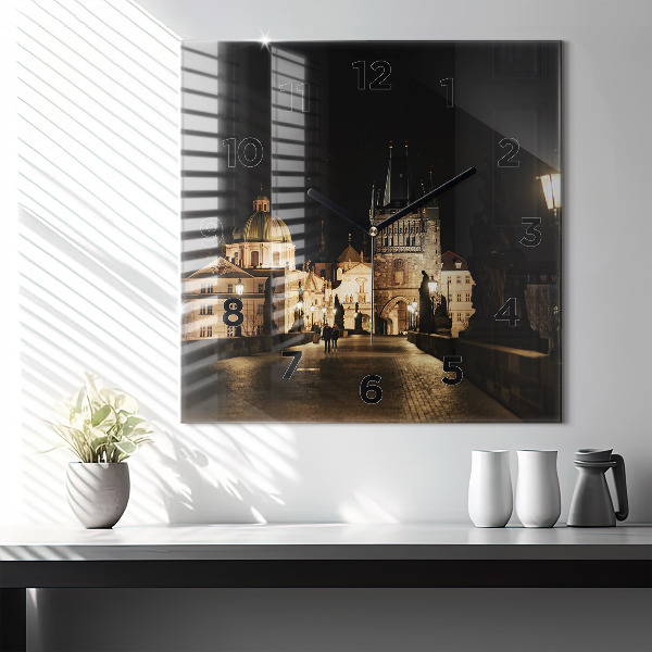 Orologio quadrato Ponte Carlo a Praga