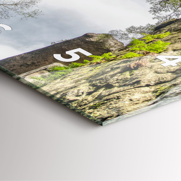 Orologio quadrato Città di roccia nella Repubblica Ceca