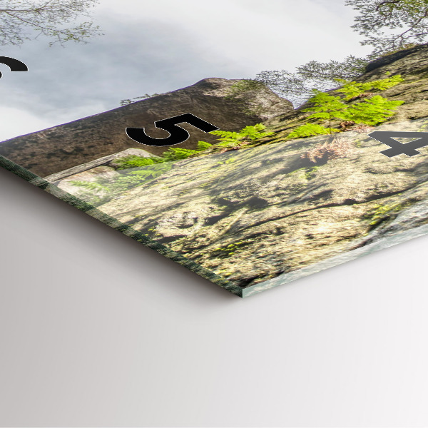 Orologio quadrato Città di roccia nella Repubblica Ceca