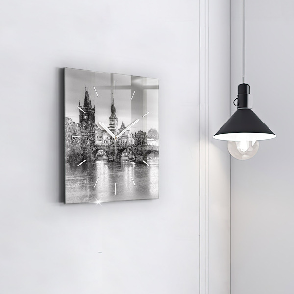 Orologio quadrato Ponte Carlo a Praga