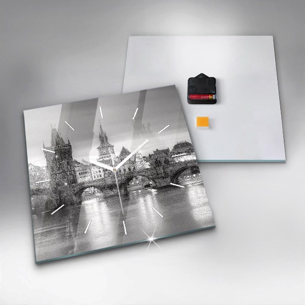 Orologio quadrato Ponte Carlo a Praga