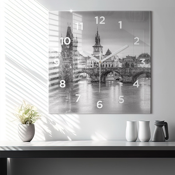 Orologio quadrato Ponte Carlo a Praga