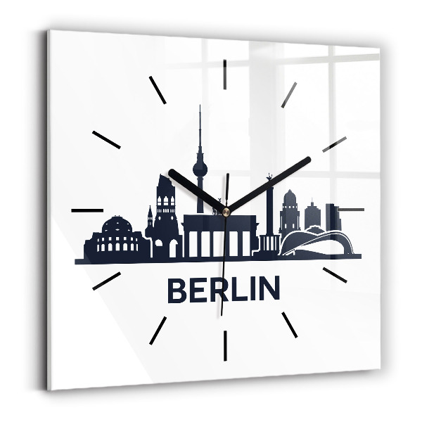 Orologio quadrato Illustrazione della città di Berlino