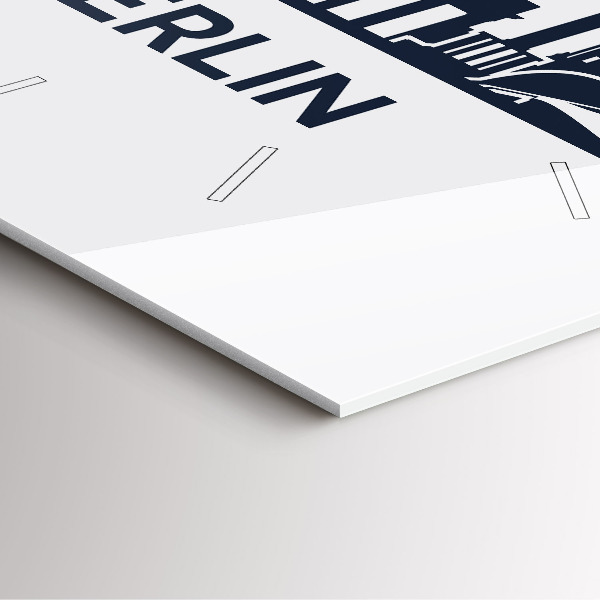 Orologio quadrato Illustrazione della città di Berlino