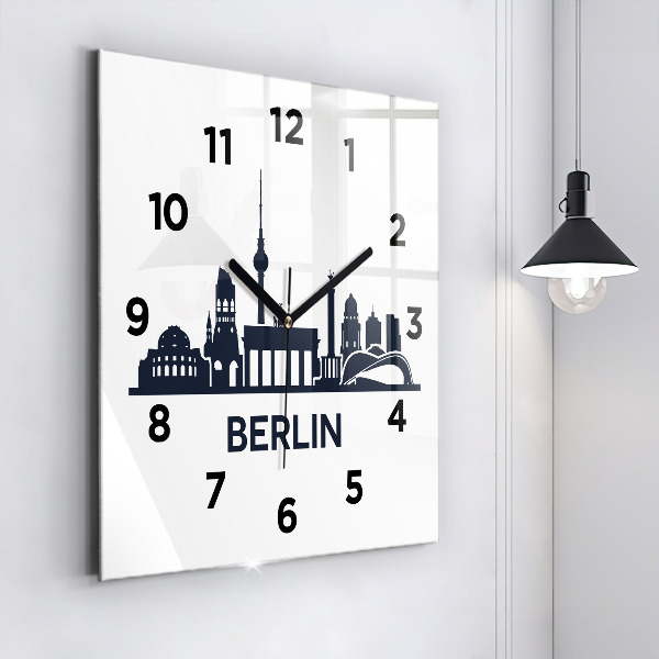 Orologio quadrato Illustrazione della città di Berlino