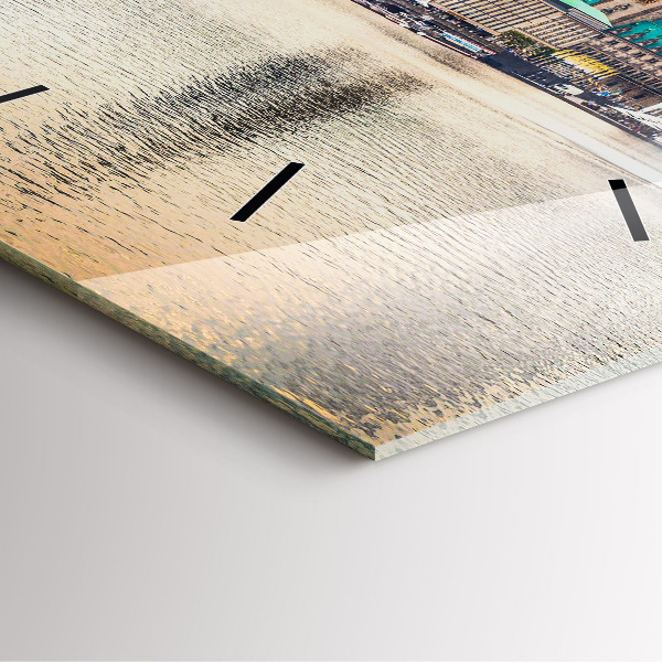 Orologio quadrato Binnenalster ad Amburgo