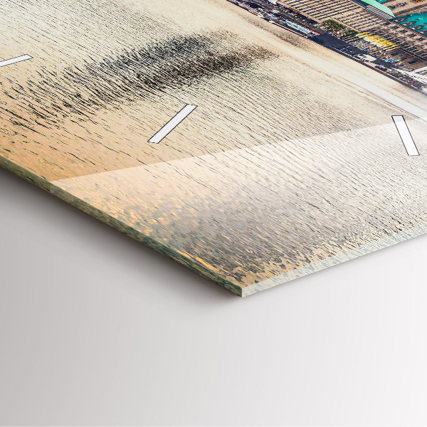 Orologio quadrato Binnenalster ad Amburgo