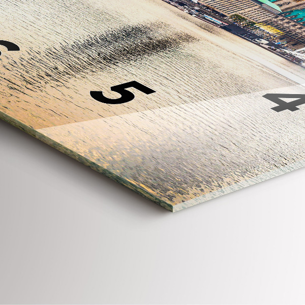 Orologio quadrato Binnenalster ad Amburgo