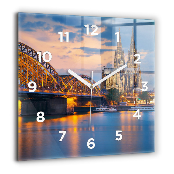 Orologio quadrato Vista del municipio