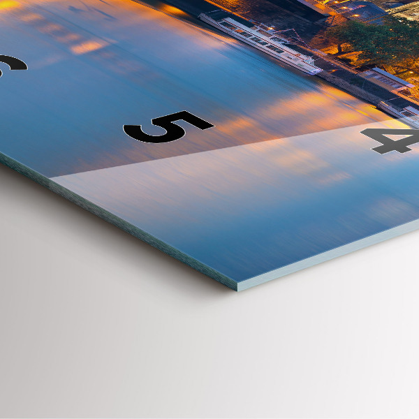 Orologio quadrato Vista del municipio