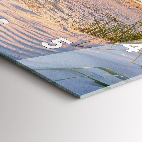 Orologio quadrato Tramonto sul mare