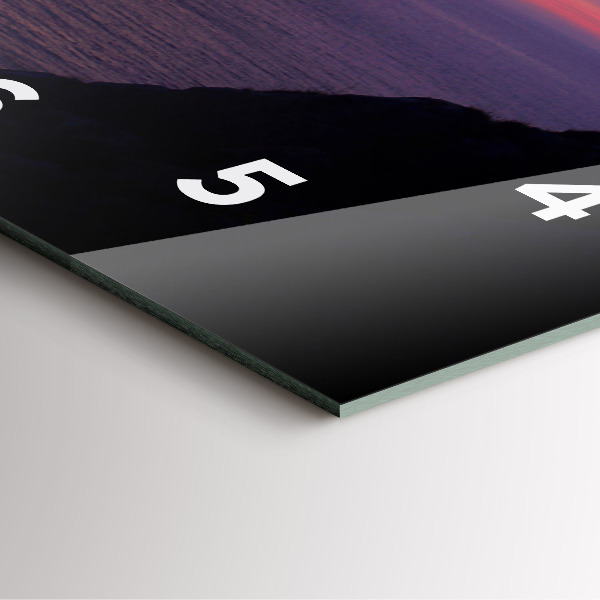 Orologio quadrato in vetro Testa di pietra