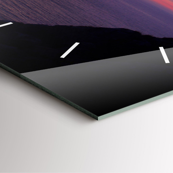 Orologio quadrato in vetro Testa di pietra