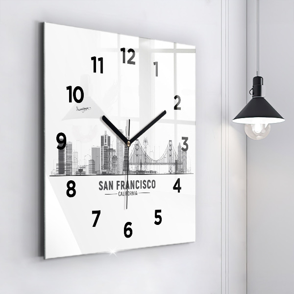 Orologio quadrato Skyline di San Francisco