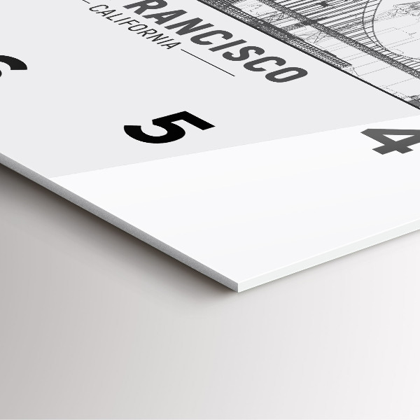 Orologio quadrato Skyline di San Francisco