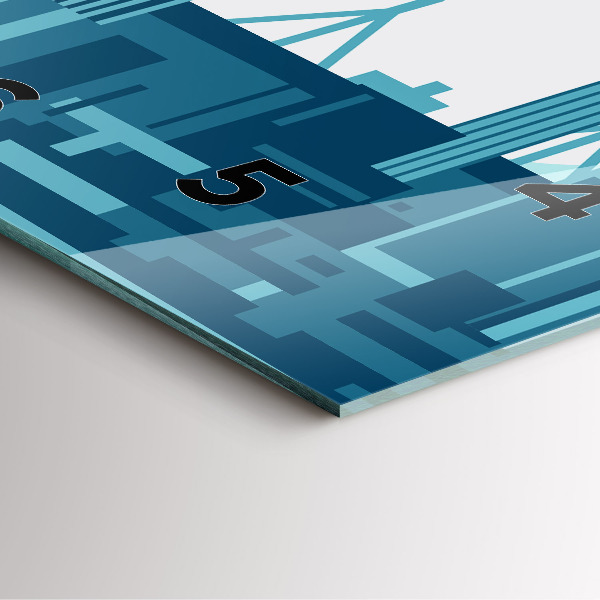 Orologio quadrato in vetro Architettura negli USA