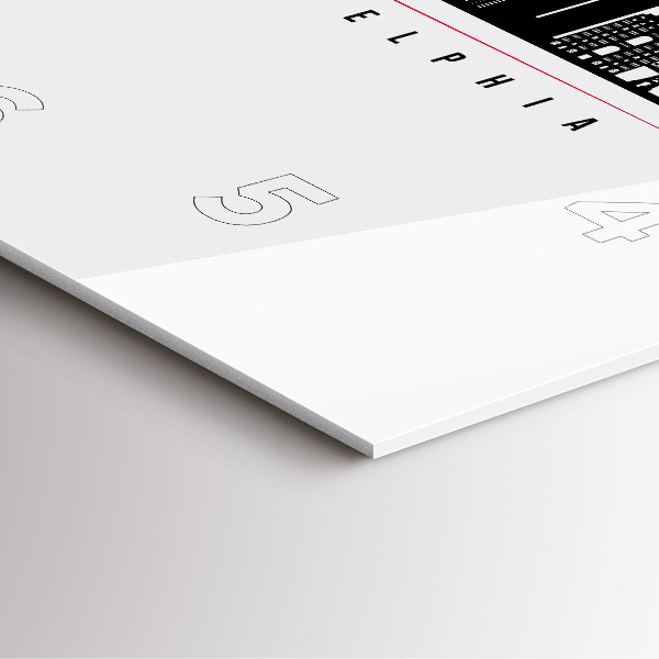 Orologio quadrato in vetro Illustrazione di Filadelfia