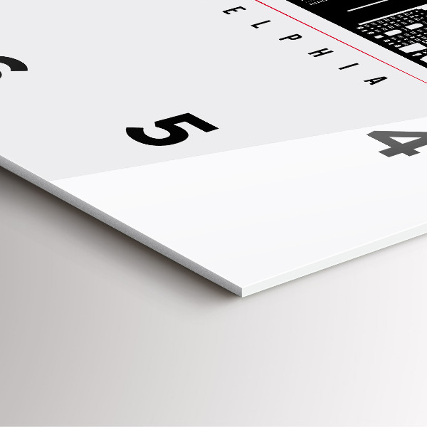 Orologio quadrato in vetro Illustrazione di Filadelfia