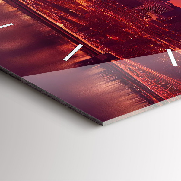 Orologio quadrato La città di Filadelfia di notte