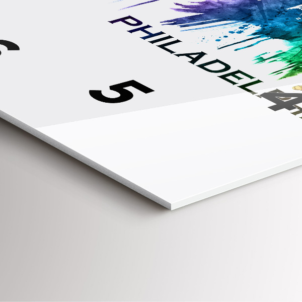 Orologio quadrato Filadelfia colorata