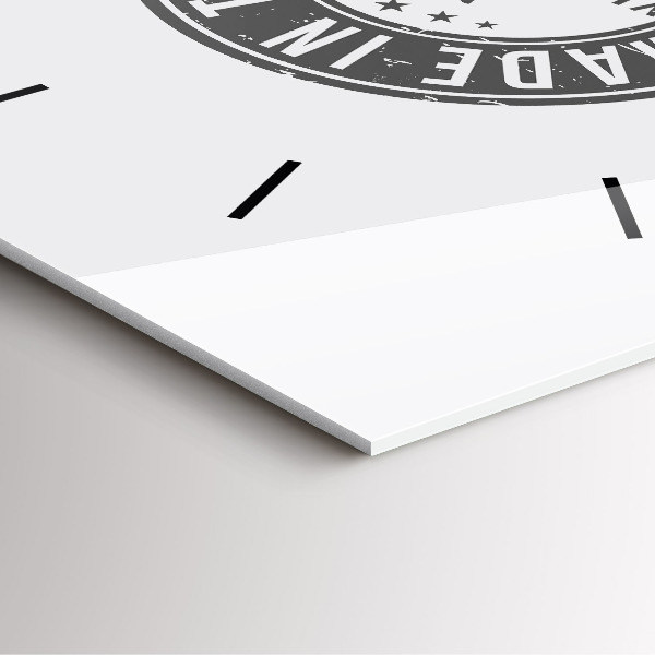 Orologio quadrato in vetro francobollo del Texas