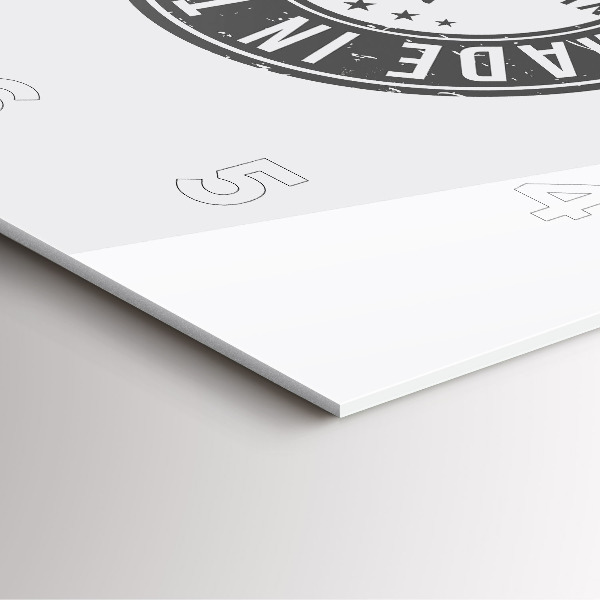 Orologio quadrato in vetro francobollo del Texas