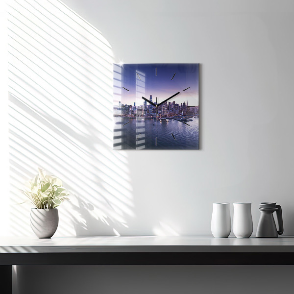 Orologio quadrato in vetro Vista di San Francisco