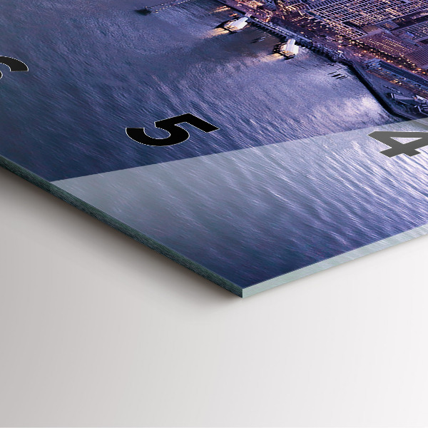 Orologio quadrato in vetro Vista di San Francisco