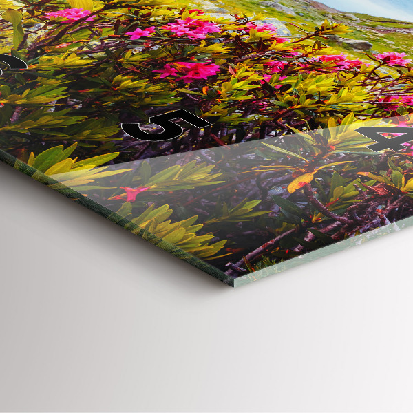 Orologio quadrato in vetro Ghiacciaio del Monte Bianco Chamonix