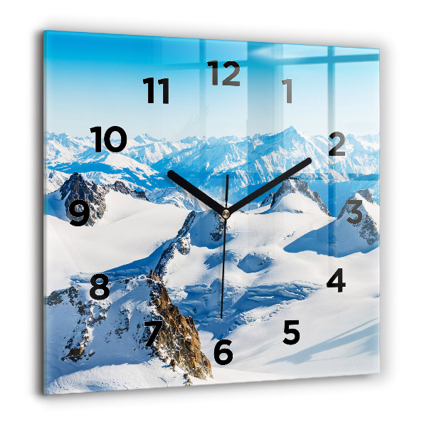 Orologio quadrato Sciatore sulle Alpi