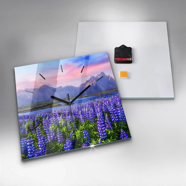 Orologio quadrato Vista sulle montagne Islanda