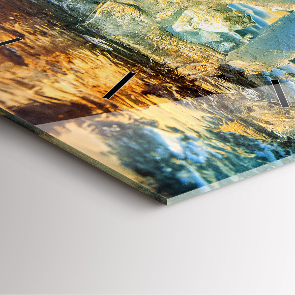 Orologio quadrato Iceberg e alba