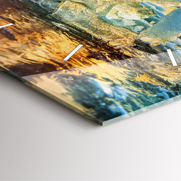 Orologio quadrato Iceberg e alba