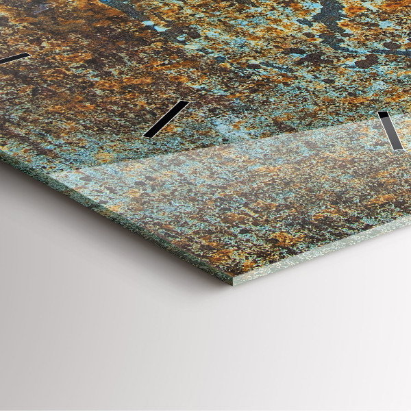 Orologio quadrato Vecchia struttura metallica