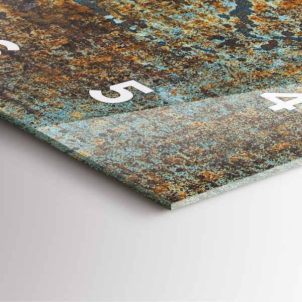 Orologio quadrato Vecchia struttura metallica