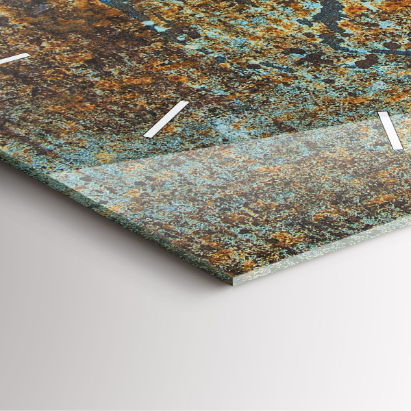 Orologio quadrato Vecchia struttura metallica