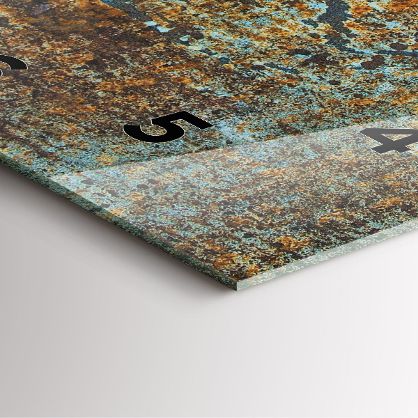 Orologio quadrato Vecchia struttura metallica