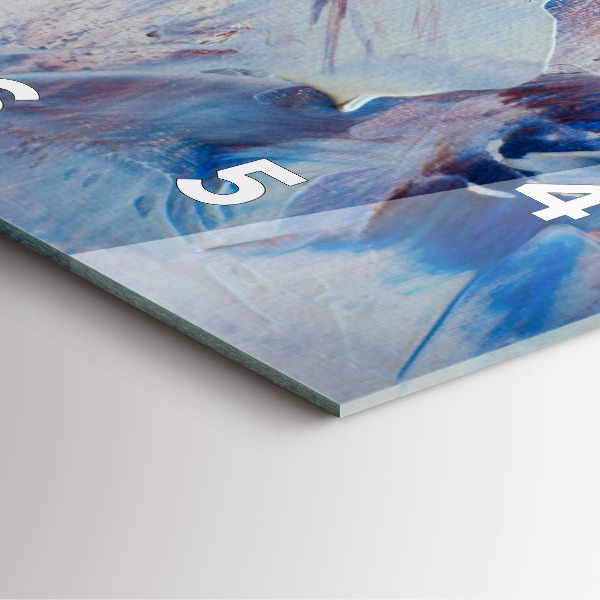 Orologio quadrato in vetro Texture di vernice astratta