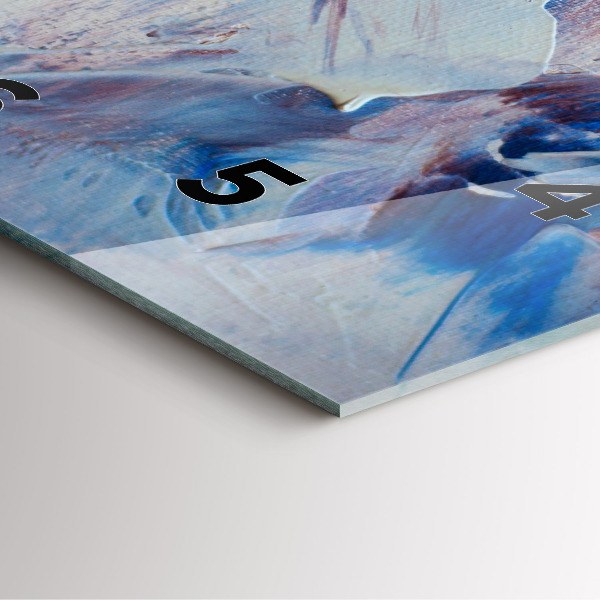 Orologio quadrato in vetro Texture di vernice astratta